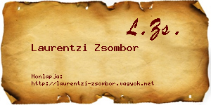 Laurentzi Zsombor névjegykártya