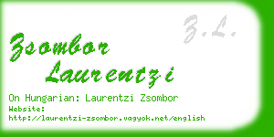 zsombor laurentzi business card